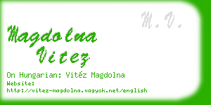 magdolna vitez business card